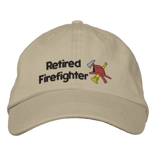 Brodée Pompier retraité Casquette brodé (Devant)