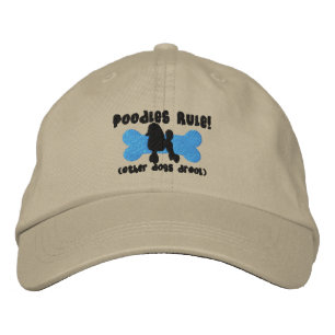 Brodée Poodles Règle Casquette brodé