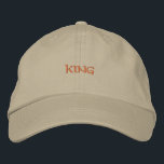 Brodée Pourcentage King Text Khaki Casquette Mens Boys Ca<br><div class="desc">Ajoutez une touche royale à votre tenue avec ce casquette kaki,  mis en évidence par le texte "King" dans la broderie premium. La casquette en coton réglable offre un ajustement confortable pour les aventures quotidiennes.</div>