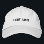 Brodée Premier Casquette brodé Mate<br><div class="desc">Un premier Casquette brodé Mate classe. Sélectionnez le style de produit et la couleur de votre choix. Le texte est un modèle personnalisable.</div>