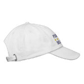 Brodée Premier compagnon nautique votre casquette blanc (Droite)
