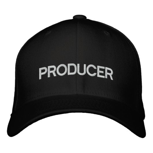 Brodée Producteur Casquette de baseball (Devant)