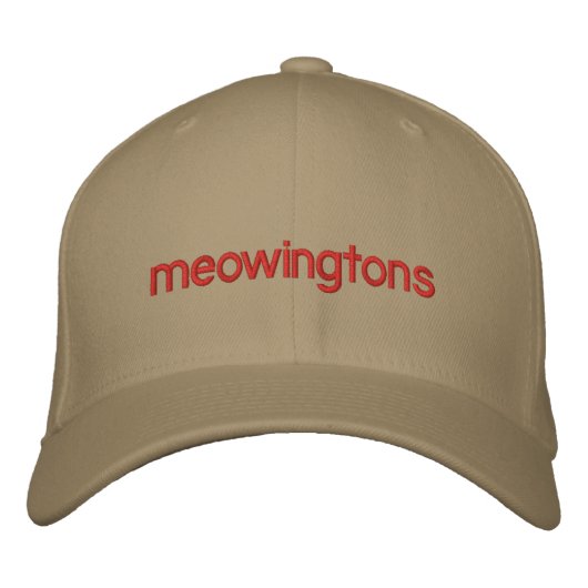 Brodée Professeur Meowingtons Casquette (Devant)