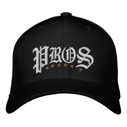 Brodée Pros 2.0 Casquette de baseball brodé de golf (Devant)