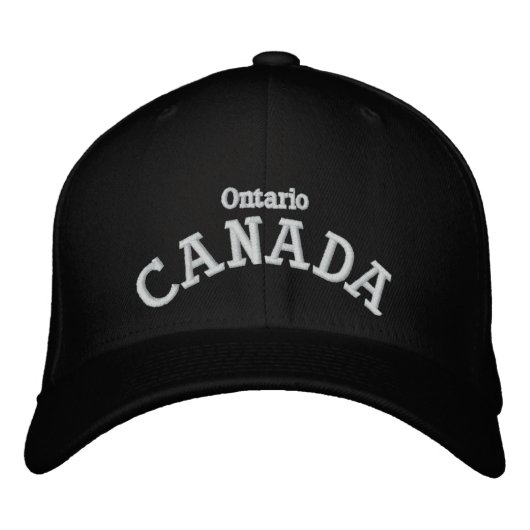 Brodée Provinces du Canada - Casquette brodé (Devant)