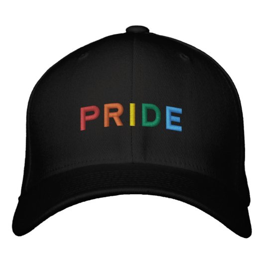 Brodée Rainbow Pride Casquette année après (Devant)