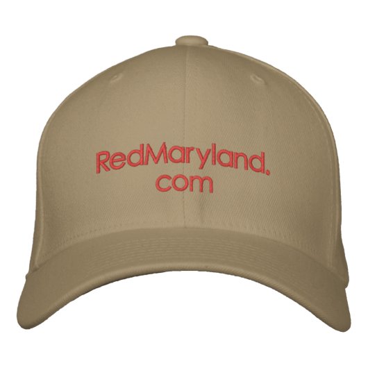 Brodée RedMaryland.com Casquette de baseball (Devant)
