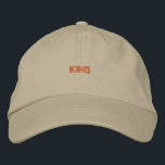 Brodée Réglez votre regard avec le roi Hommes Casquette o<br><div class="desc">Entrez sous les projecteurs avec le casquette kaki brodé "King",  alliant style et confort. Ce casquette en coton est réglable,  ce qui garantit un ajustement doux pour l'usure toute la journée.</div>
