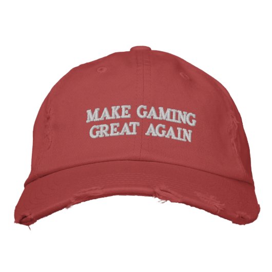 Brodée Rendre le jeu plus grand encore Casquette de style (Devant)