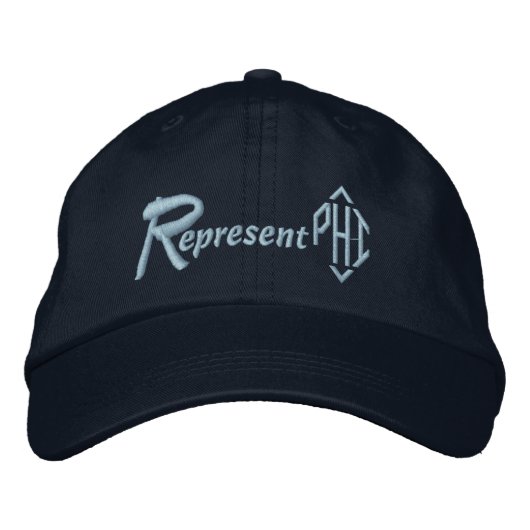 Brodée Représenter le Casquette PHI (Devant)