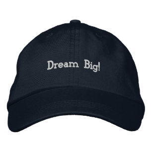 Brodée Rêve grand ! Casquette réglable en coton marine br