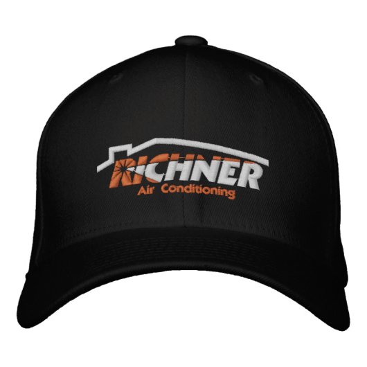 Brodée Richner Air Casquette brodé noir (Devant)