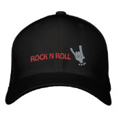 Brodée ROCK N ROLL Casquette brodé (Devant)
