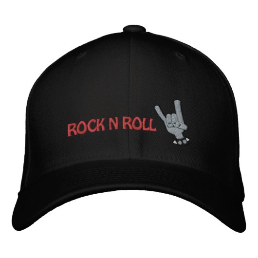 Brodée ROCK N ROLL Casquette brodé (Devant)