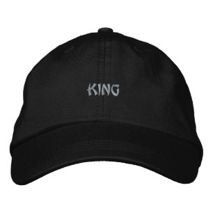 Brodée Roi Casquette Réglable Texte Imprimé Élégant Don N