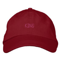 ROI Nom du texte Rouge Couleur Casquette Beau Cool