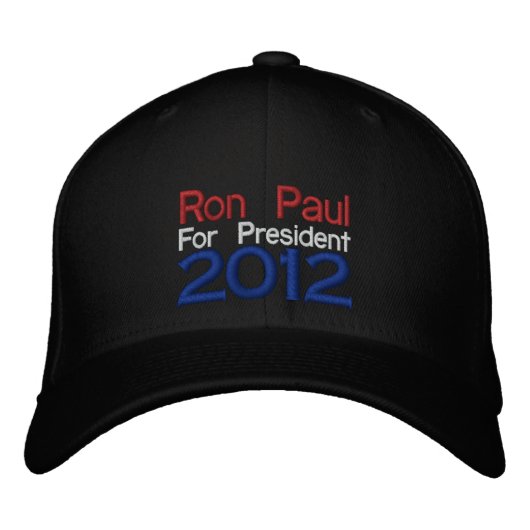 Brodée Ron Paul 2012 Casquette brodé (Devant)