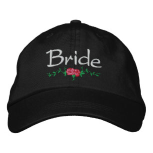 Brodée Roses et vignes Brodés Mariage Casquette