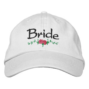 Brodée Roses et vignes Brodés Mariage Casquette