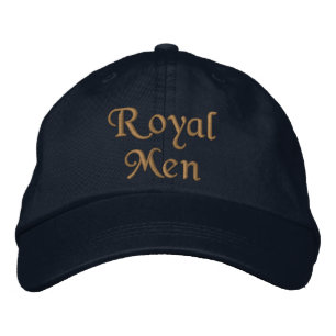 Brodée Royal Hommes texte personnalisé Casquette élégant