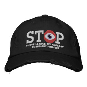 Brodée S.T.O.P. Casquette facial de reconnaissance de