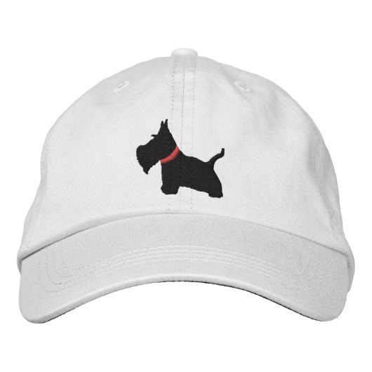 Brodée Scottish Terrier Personnalisé Casquette ajustable (Devant)