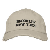 BRODÉE SERGÉ AFFLIGÉ PAR CASQUETTE CUSTOMISÉ DE BROOKLYN (Devant)