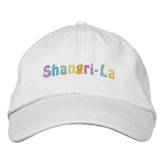 Brodée SHANGRI-LA casquette (Devant)