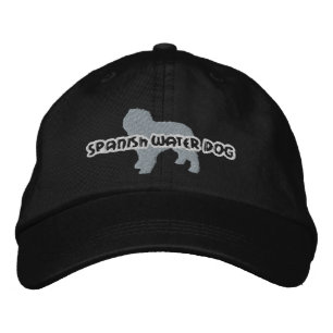 Brodée Silhouette Espagnol Chien d'eau Casquette brodé