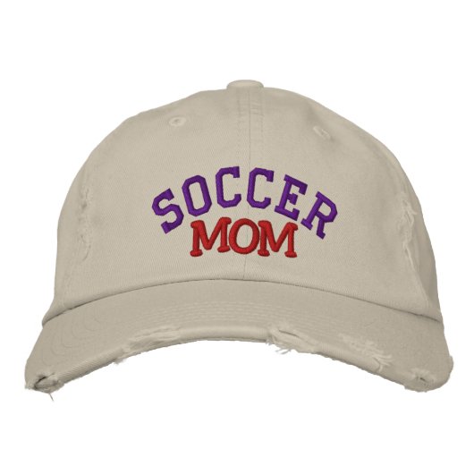 Brodée Soccer Maman Casquette brodé (Devant)