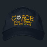 Brodée Soccer Personnaliser Entraîneur Nom du Casquette É<br><div class="desc">Un design de broderie d'entraîneur sportif sur mesure sur un équipement brodé décontracté et confortable que vous pouvez aussi personnaliser pour le rendre aussi unique que vous êtes. Présentation</div>