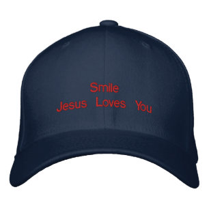 Brodée Souriez Jésus vous aime Casquette