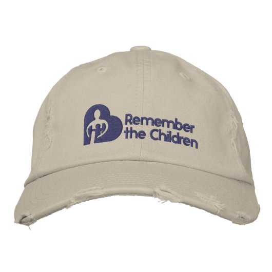 Brodée Souvenez-vous du Casquette de base pour enfants (Devant)