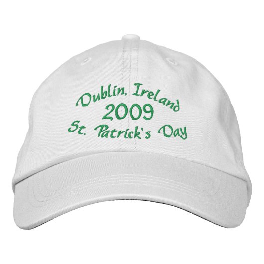 Brodée St Patrick's Day à Dublin casquette (Devant)