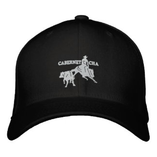 Brodée Stitch Cabernet CHA Noir Casquette Blanc