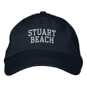 Brodée Stuart Beach Floride Casquette de baseball brodé (Devant)