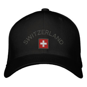 Brodée Suisse Casquette Drapeau Suisse
