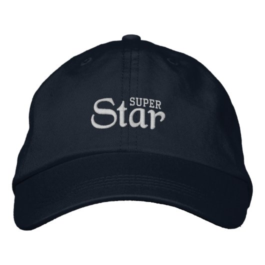 Brodée SUPER STAR Casquette (Navy) (Devant)