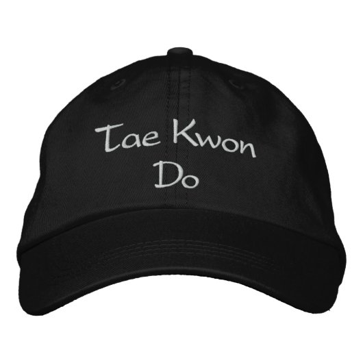Brodée Tae Kwon Do - Casquette de baseball (Devant)