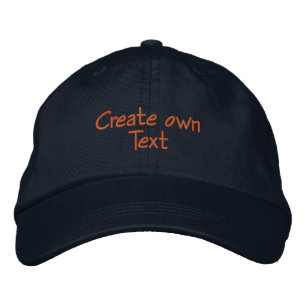 Brodée Tapez le Casquette de texte propre-Casquette