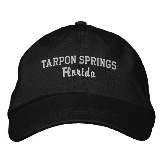 Brodée Tarpon Springs Floride Casquette brodé (Devant)