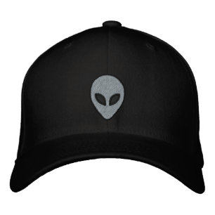 Brodée Têtes d'Alien casquette brodé (avant et arrière)