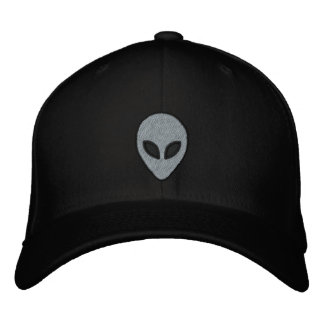 Brodée Têtes d'Alien casquette brodé (avant et arrière)