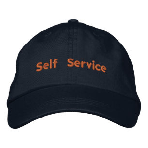 Brodée Texte imprimé élégant d'auto-service - Casquette E