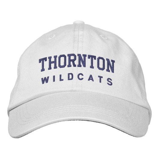 Brodée THORNTON W I L D C A T Casquette broyé (Devant)