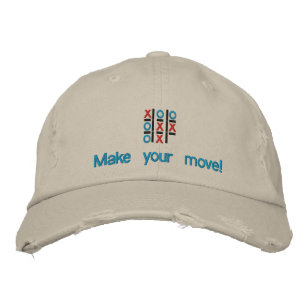 Brodée Tic Tac Toe Faites votre déplacement Casquette bro