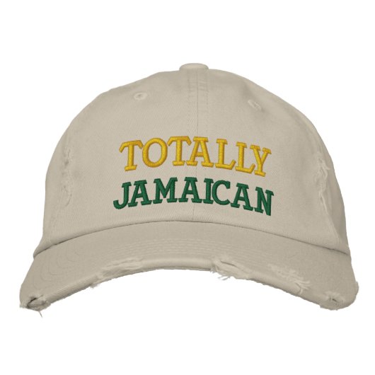 Brodée Totalement Jamaïque Casquette Chino (Devant)