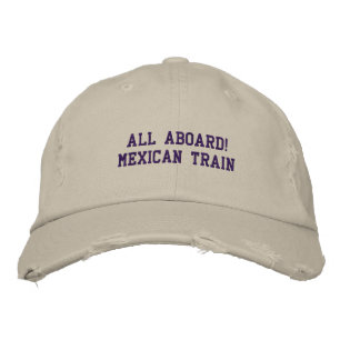 BRODÉE TOUS À BORD DU TRAIN MEXICAIN - CASQUETTE