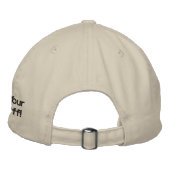 Brodée Travaillez votre Casquette Button Off (Dos)