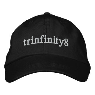 Brodée Trinfinity8 Casquette réglable avec lettres blanch